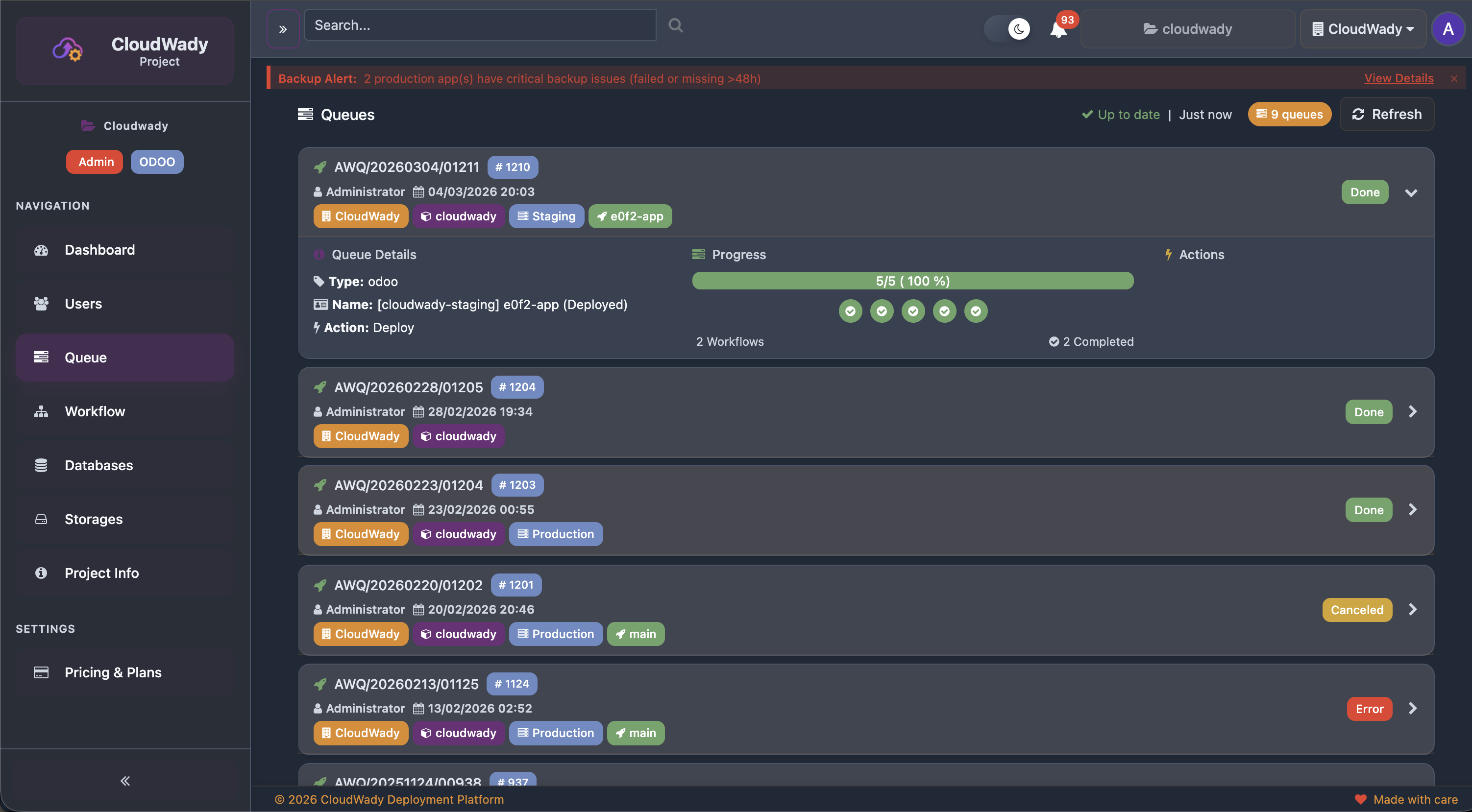 Queue Monitoring